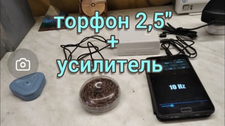 Торфон 2,5“ + усилитель.