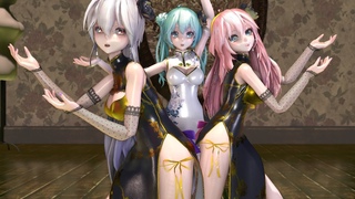 MMDTda China Dress Luka/Miku/Haku ClingClingikpolishShader4K60fps