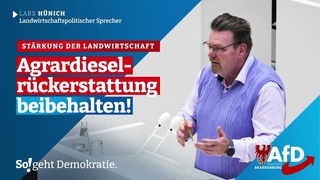 Agrardiesel-Rückerstattung beibehalten!
