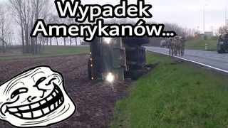 wypadek amerykaskiego samochodu ciarowego na drodze krajowej nr15