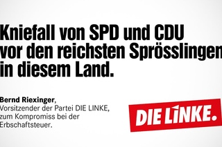 Erbschaftsteuer: Kniefall vor den reichsten Sprsslingen des Landes.