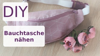Bauchtasche nhen lernen mit Annas Nhschule - DIY Schnittmuster