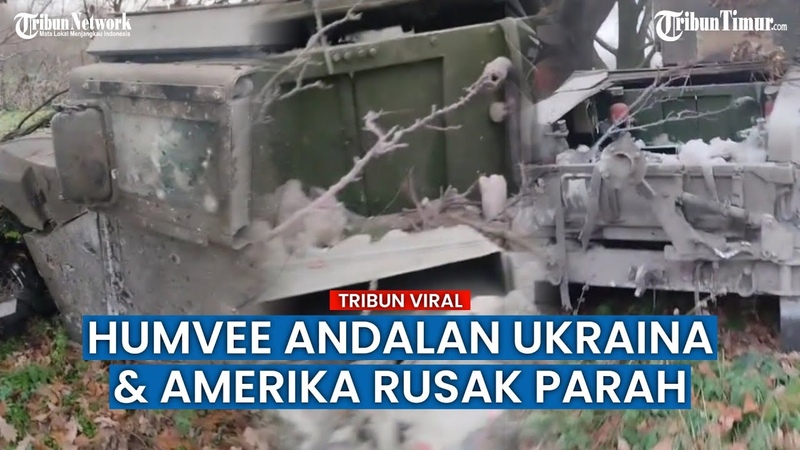 Humvee Ukraina Cacat setelah Dihantam Serangan