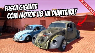 A NASA CHEGOU NO BRASIL! FUSCA GIGANTE COM MECNICA V8 NA DIANTEIRA - MOSTRE PARA SEUS AMIGOS 7008