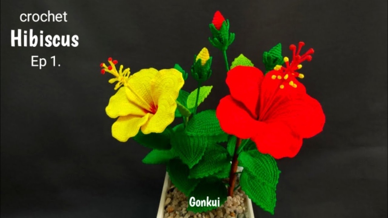 Crochet flower, Crochet Hibiscus flower Ep 1. Petals, crochetflower, crochet, tutorial,